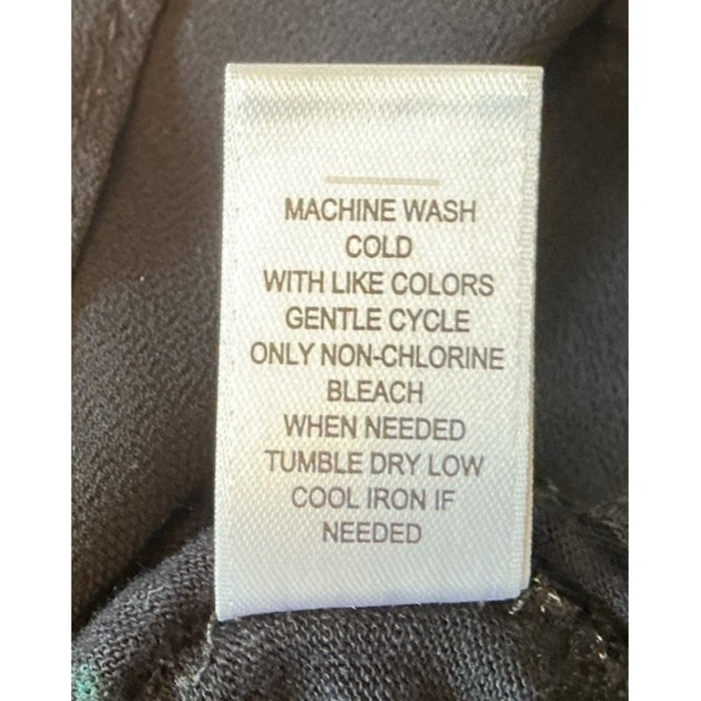 CATO Stretch Top shirt Tee Blouse Size S black white Teal Short Sleeve - Picture 7 of 7